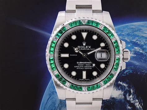 rolex submariner emerald special edition|rolex submariner model years.